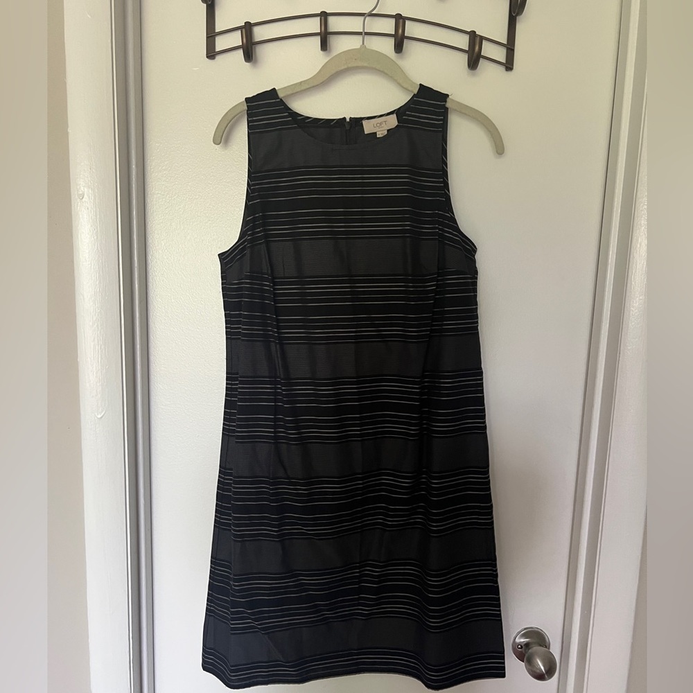 Loft Outlet Striped Sheath Dress NWT